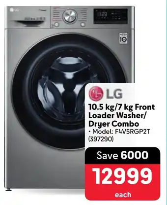 Makro LG Front Loader Washer/ Dryer Combo offer