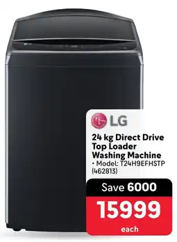 Makro LG Direct Drive Top Loader Washing Machine offer