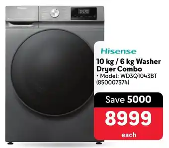 Makro Hisense Washer Dryer Combo offer