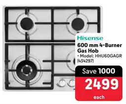 Makro Hisense 4-Burner Gas Hob offer
