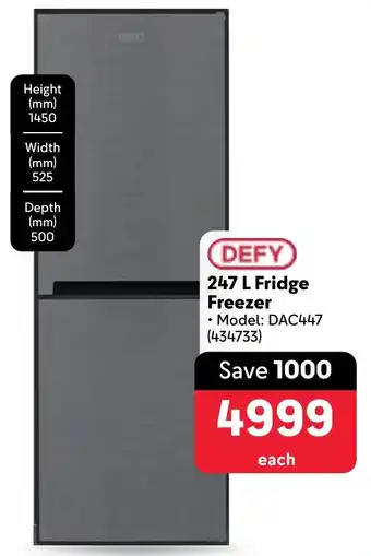 Makro DEFY Fridge Freezer offer