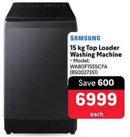 Makro SAMSUNG Top Loader Washing Machine offer