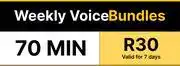 PEP MTN Pay As You Go Weekly Voice Bundle 70 Min offer
