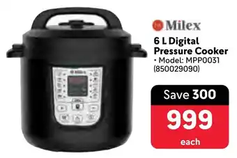 Makro Milex Digital Pressure Cooker offer