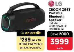 Makro LG XBOOM XG8T Portable Bluetooth Speaker offer