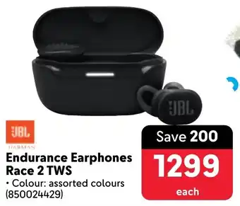 Makro JBL Endurance Earphones Race 2 TWS offer
