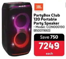 Makro JBL PartyBox Club 120 Portable Party Speaker offer