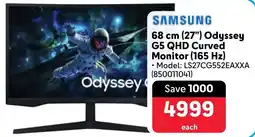 Makro Samsung 68 cm 27" Odyssey G5 QHD Curved Monitor 165 Hz offer