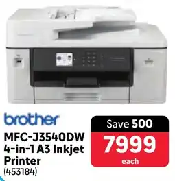 Makro Brother MFC-J3540DW 4-in-1 A3 Inkjet Printer offer