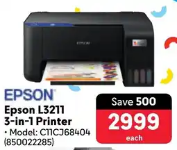 Makro EPSON Epson L3211 3-in-1 Printer offer