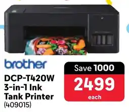 Makro Brother DCP-T420W 3-in-1 Ink Tank Printer offer