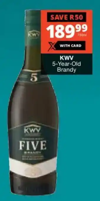 Checkers Liquor Shop KWV 5-Year-Old Brandy offer