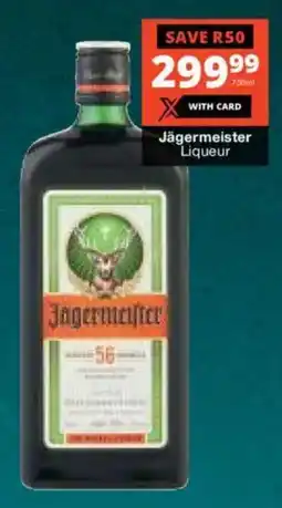 Checkers Liquor Shop Jagermeister Liqueur offer