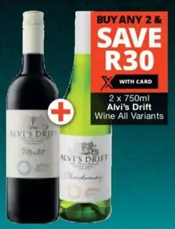 Checkers Liquor Shop Alvi's Drift Wine All Variants offer