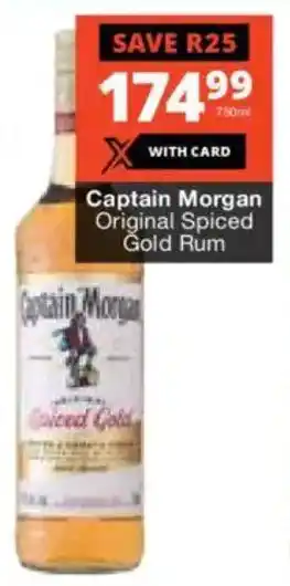 Checkers Liquor Shop Captain Morgan Original Spiced Gold Rum offer