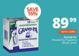 Checkers Grand-Pa Headache Powders offer