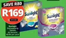 Checkers Hyper Sunlight Dishwashing Tablets All Variants offer