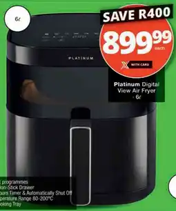 Checkers Hyper Platinum Digital View Air Fryer offer