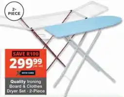 Checkers Hyper Quality Ironing Board & Clothes Dryer Set offer