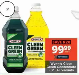Checkers Hyper Wynn's Cleen Green Concentrate offer