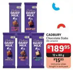 Makro CADBURY Chocolate Slabs offer