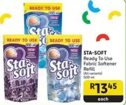 Makro STA-SOFT Ready To Use Fabric Softener Refill offer
