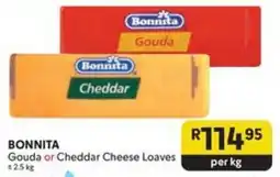 Makro BONNITA Gouda or Cheddar Cheese Loaves offer
