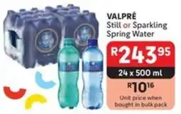 Makro VALPRÉ Still or Sparkling Spring Water offer