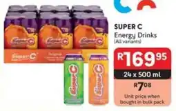 Makro SUPER C Energy Drinks offer