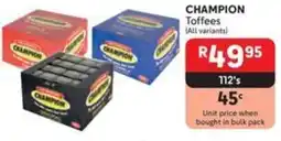 Makro CHAMPION Toffees offer