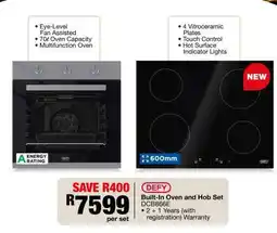 OK Furniture DEFY Built-In Oven and Hob Set DCB866E offer