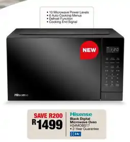 OK Furniture Hisense Black Digital Microwave Oven H34MOBS17 offer