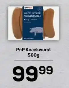 Pick n Pay PnP Knackwurst 500g offer