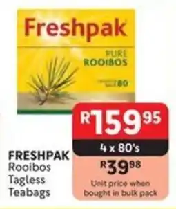 Makro FRESHPAK Rooibos Tagless Teabags offer