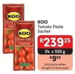 Makro KOO Tomato Paste Sachet offer