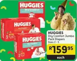 Makro HUGGIES Dry Comfort Jumbo Pack Diapers offer