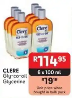 Makro CLERE Gly-co-oil Glycerine offer