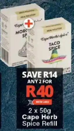 Checkers Cape Herb Spice Refill offer
