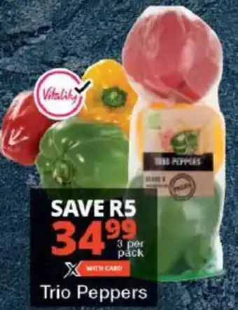 Checkers Trio Peppers offer