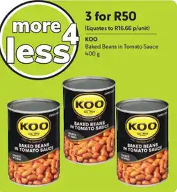 Makro KOO Baked Beans in Tomato Sauce offer