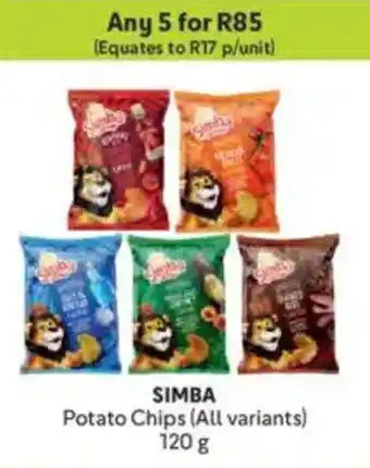 Makro SIMBA Potato Chips offer
