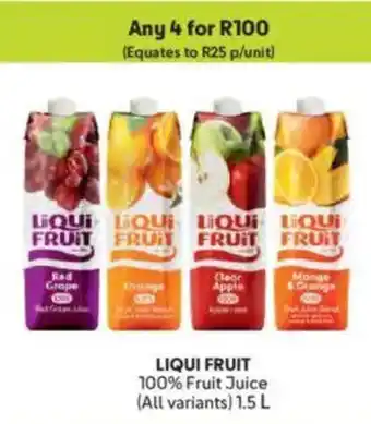 Makro LIQUI FRUIT 100% Fruit Juice offer