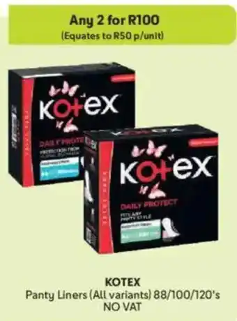 Makro KOTEX Panty Liners offer