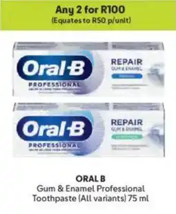 Makro ORAL B Gum & Enamel Professional Toothpaste offer