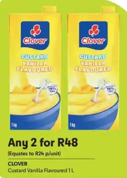 Makro CLOVER Custard Vanilla Flavoured offer