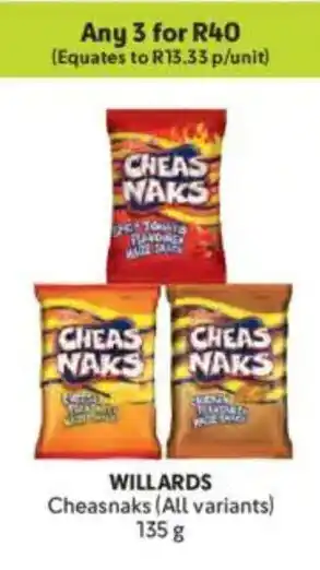 Makro WILLARDS Cheasnaks offer