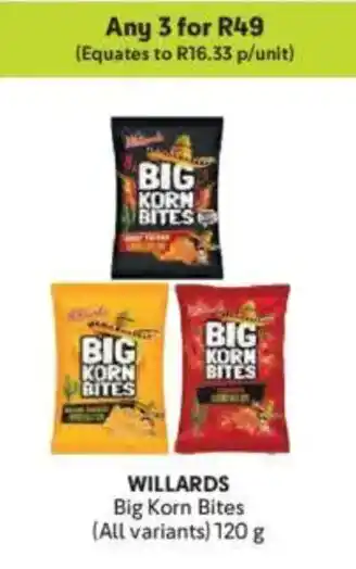 Makro WILLARDS Big Korn Bites offer