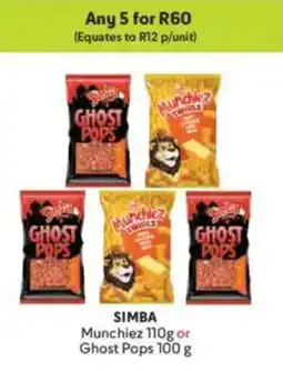Makro SIMBA Munchiez or Ghost Pops offer