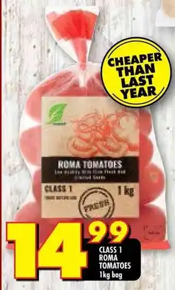 Shoprite Class 1 roma tomatoes offer