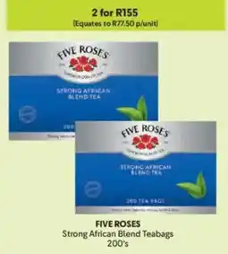 Makro FIVE ROSES Strong African Blend Teabags offer